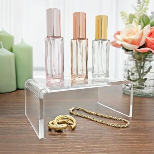 Plymor Clear Acrylic Rectangular Display Riser, 2" H x 5" W x 3" D (1/8" thick) - size: 2" x 5" x 3"