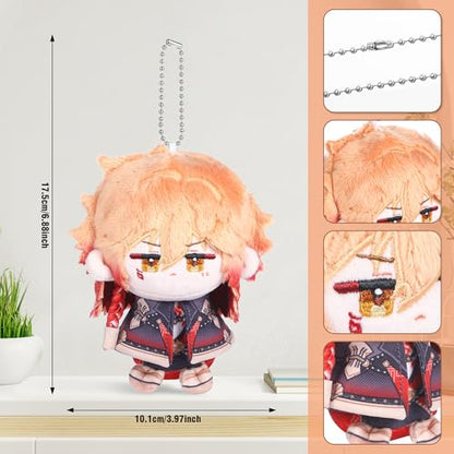 UTIEHD Anime Game HSR Character Keychain Pendant, 4 Inch Collectible Figure for Backpacks Bags and Keys for Fans - color: Mydei