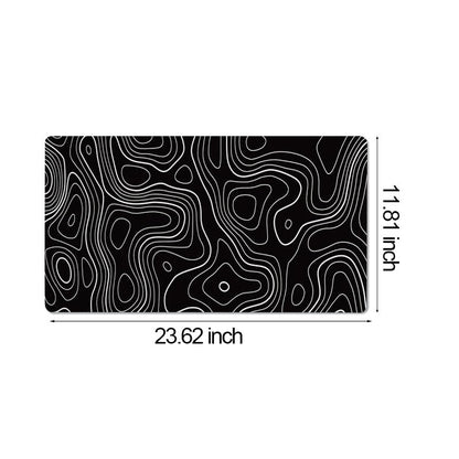 Large Desk Pad, Non-Slip Rubber Base Mouse Mat, Large Mouse Pad for Home Office Workstation, 11.8x27.5 Inch, Black