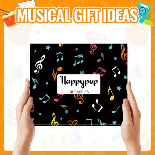 HAPPYPOP Music Gifts for Music Lovers - Guitar Saxophone Violin Socks for Musicians Players - color: Treble Maker Black
