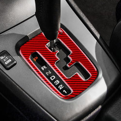 AIRSPEED for Subaru Impreza 2005 2006 2007 Gear Shift Inner Frame Cover Carbon Fiber Center Console Interior Trim Accessories, Red - color: Gear Shift Inner Frame Red