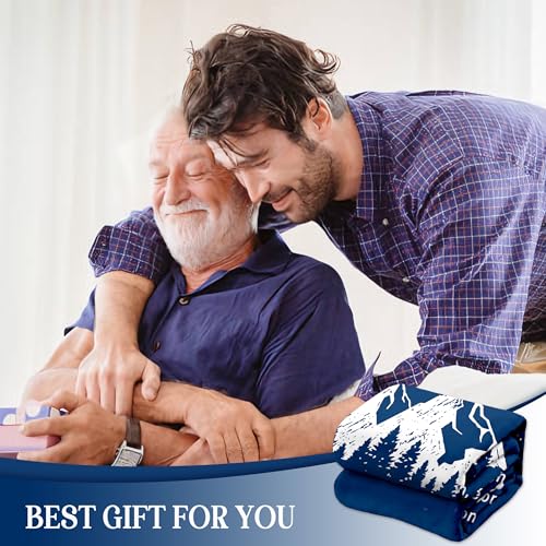 Happy 60th Birthday Gifts for Men, Flannel Soft Blanket Decorations, 60 Years Old Birthday Gifts for Men, Turning 60 Gift for Man - 50" x 60" - color: 60th Birthday