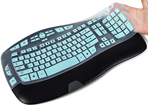 CaseBuy Keyboard Cover for Logitech K350 & MK550, Ultra Thin Protector, Mint - color: Mint