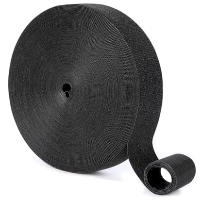 1/2In x 100Ft Reusable Cable Ties Hook and Loop Roll | Tie Down Straps, Nylon Double-Sided Strips, | Adjustable Multi-Purpose Wrap Fasteners forOffice, Home, Data Center - size: 1/2Inx100Ft