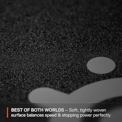 SteelSeries QcK L Performance Balance Gaming Mousepad — Extra Density for a Smooth Glide — Low-Profile Edge Stitching — Non-Slip Neoprene Rubber Base —16.54 x 19.29 inch — FPS, MOBAs, RTS, MMO - size: Large, style: Balance
