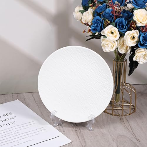 4 PCS 6" Clear Acrylic Display Stand/Plate Stands, Clear Plate Holder Easel, Folding Display Plate Holder for School Office Home Decoration