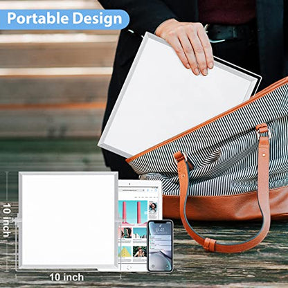 ARCOBIS Small WhiteBoard with Stand 10" X 10", Magnetic Double-Sided Dry Erase White Board Easel for Desk Students Home Office - color: Silver, size: 10"W x 10"H