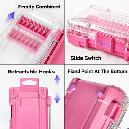 Geinxurn 70Pieces Impact Screwdriver Bits Set, Magnetic S2 Steel 1”/2”3”Phillips/Square/Torx/Slotted/Hex/Pozi Bits Tips and Impact Bit Holder with Red Storage Box Case - style: STKB070