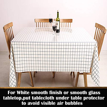 Clear Office Computer Desk Mat Table Protector Pet Feeding Pad Plastic PVC Table Cover Pad Rectangle Protective Desk Cover PVC Vinyl Pads Night Stand Protection Pad Easy Clean Wipeable 12x30 Inch - color: Clear Rectangle, size: 12" x 30"