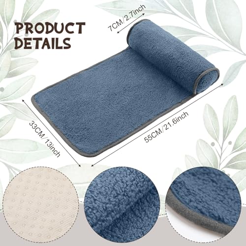 Weysat Recliner Pillow Neck Head Support Roll Non Slip Fleece Adjustable Neck Chair Headrest Cushion for Travel Home Office Recliner Couch Sofa Armchair Support and Pain Relief(Haze Blue) - color: Haze Blue
