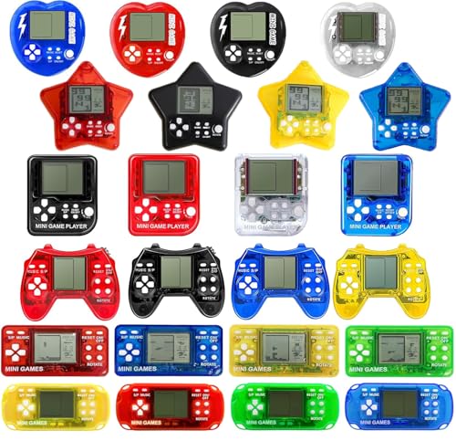 24Pcs Video Game Party Favors for Kids, Arcade Keychain, Mini Game Keychain Arcade party favors Birthday Supplies, Party Supplies for Boys and Girls - style: 24pcs