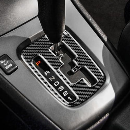 AIRSPEED for Subaru Impreza 2005 2006 2007 Gear Shift Inner Frame Cover Carbon Fiber Center Console Interior Trim Accessories, Black - color: Gear Shift Inner Frame Black