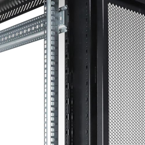 Aeons 22U Professional Network Server Rack Cabinet Enclosure 1000mm 39.5" Deep Computer Electronics Data Equipment Rack Vented Door Server-Depth Black (Pre-Assembled) - style: 22U-44"D-24"W [Vented]