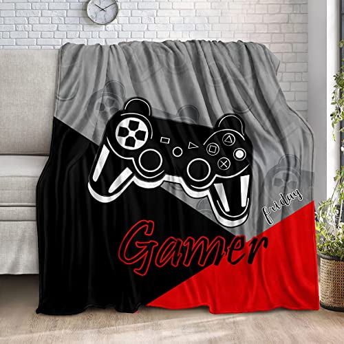 lirs Bedding Gaming Throw Blanket 60" x 50’’ Super Soft, Fleece, Gamer Gift for Couch Sofa for for Kids Boys Teens Video Game (MT-A03, 60’’x50) - color: Mt-a03, size: 60’’x50"