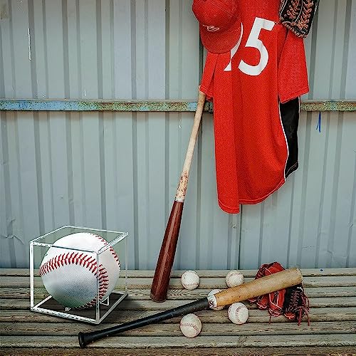 Danodoi Baseball Display Case UV Protected Acrylic Clear Baseball Holder Square Cube Ball Protector Memorabilia Autograph Display Box for Official Size Baseball - size: ONE PACK