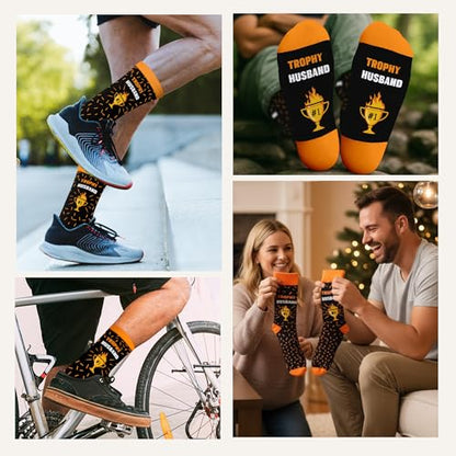 ZAGKOO Funny Socks for Men, Women - Stocking Stuffers for Men - color: Husband Sock 2