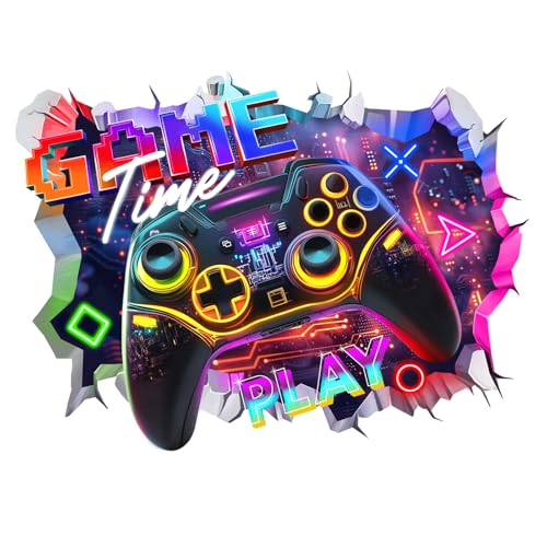 3D Game Wall Stickers Gaming Joystick Wall Decals Peel and Stick Wall Decor for Teenager Boy Girl Bedroom Playroom Nursery - color: 3d Game Controller