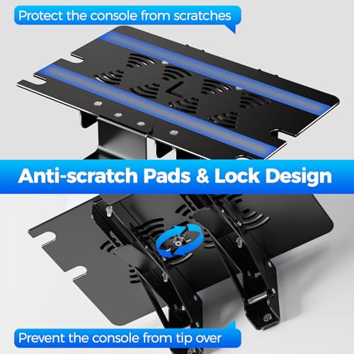 ZHGM Foldable Wall Mount Kit for PS5 Slim/Pro/PS5 Original, Metal Shelf Wall Mount for Playstation 5 Console Disc/Digital with 2 Controller Holder & 1 Headset Hanger, Saving Space PS5 Mount, Black - color: Folding Black