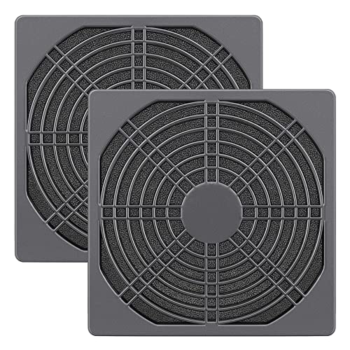 Wathai 2 Pack 120mm PC Fan Dust Filter Cover Computer Mess - style: 120mm Plastic