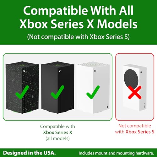 TotalMount – Wall Mount for Xbox Series X – Prevents Your Xbox from Falling by Securing Each Side (Standard Bundle: Wall Mount) - size: Standard Bundle: Wall Mount