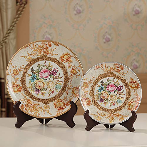 Wooden Easel Mahogany Finish Display Stand Plate Holder Picture Frame Folding Display Stand (6 inches) - size: 6 inches