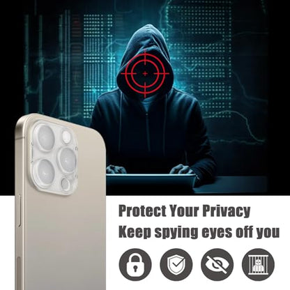 Camera Lens Cover Compatible for iPhone 14 Pro/14 Pro Max/15 Pro/15 Pro Max /16 Pro/16 Pro Max,Camera Lens Protector to Protect Privacy and Security,Strong Adhesive -2 Pack-Clear - size: 14 Pro Max/15 Pro Max /16 Pro Max