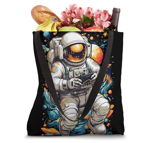 Astronaut Gaming Controller Gamer Tote Bag