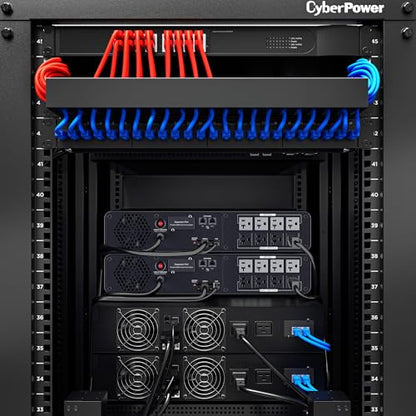 CyberPower CP2000PFCRM2U PFC Sinewave UPS Battery Backup, 2000VA/1200W, 8 Outlets, AVR, Short Depth 2U Rackmount, UL Certified - size: 2000VA, style: Rackmount 2U