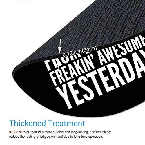 Funny Quotes Round Mouse Pad, to Be Awesome Quote Mouse Pads Mat 7.9"X7.9" inch - color: Amr06