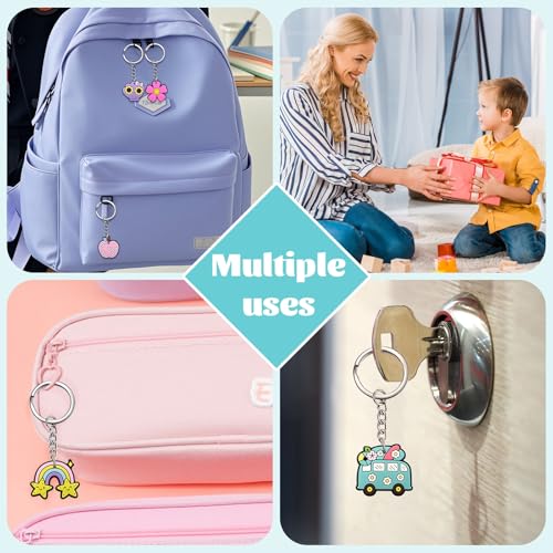 Keychains Bulk,Funny Key Chain for Prizes Incentives Holiday Gifts Birthday Party Favors - color: 30pcs Summer Keychains