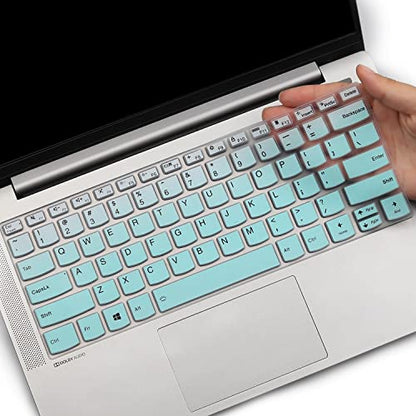 Keyboard Cover for Lenovo IdeaPad Flex 5 5i 14" 2-in-1, Ideapad 5 5i 14", Ideapad Pro 5/Pro 5i 14", Lenovo Yoga 5i 7i 14, Lenovo Slim 7 9 14", IdeaPad Slim 5 5i 7 7i 14", ThinkBook 14 14s G2 G3 - color: MintGreen