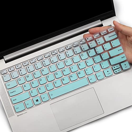 Keyboard Cover for Lenovo IdeaPad Flex 5 5i 14" 2-in-1, Ideapad 5 5i 14", Ideapad Pro 5/Pro 5i 14", Lenovo Yoga 5i 7i 14, Lenovo Slim 7 9 14", IdeaPad Slim 5 5i 7 7i 14", ThinkBook 14 14s G2 G3 - color: MintGreen