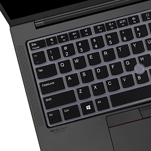 Keyboard Cover for Lenovo Thinkpad x1 Carbon Gen 11/10 14", ThinkPad X1 Yoga Gen 8/7, ThinkPad T14 T14s L14 P14s Gen 4/3, Thinkpad E14 Gen 6/5 (Not Fit T14 L14 P14s Gen 6/5/3/2/1, E14 Gen 7)-Black - color: Black