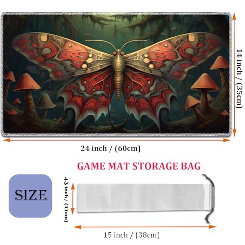 MTG Playmat, Smooth Surface Game Play Pad MTG TCG 24 x 14 inch with Storage Bag, Non-Slip Mouse Pad Card Fighting Game, Mechanical Adjustment - color: Mechanical Adjustment