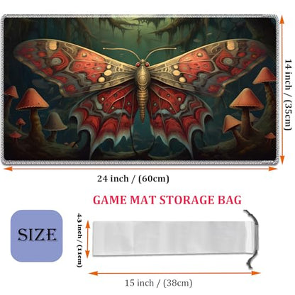 MTG Playmat, Smooth Surface Game Play Pad MTG TCG 24 x 14 inch with Storage Bag, Non-Slip Mouse Pad Card Fighting Game, Mechanical Adjustment - color: Mechanical Adjustment