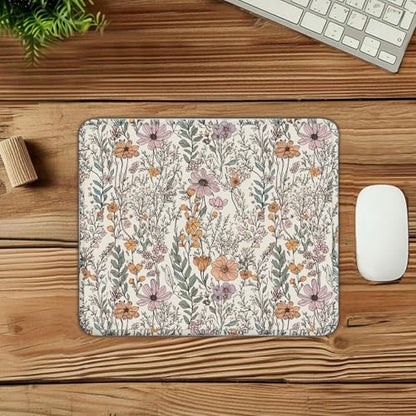 Mouse Pad for Desk with Stitched Edge, Premium Cute Washable Mouse Pads. Computer Mousepad with Non-Slip Rubber Base, Mousepads for Laptop, 9.25x7.75x0.12 inch (Bloom Magic) - color: Bloom Magic