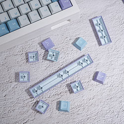Sumgsn Custom Keyboard Illusion Keycaps 172 Keys Full Set Double Shot Cherry Profile Key caps Fit for Cherry Mx Switches ISO ANSI Layout - color: Illusion Keycaps