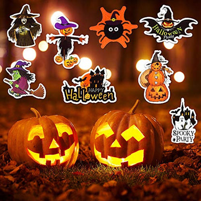 Halloween Stickers, 50 Pcs Cute Waterproof Vinyl Stickers for Laptop Water Bottle Scrapbook, Halloween Party Favor Gifts for Teens Adults - style: Helloween Stickers
