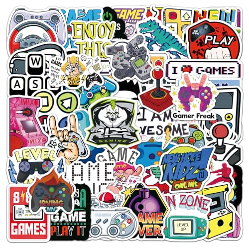 100PCS Video Games Stickers, Vinyl Waterproof Games Decals Pack for Water Bottle, Helmet,Journaling, Laptop, Phone,and Scrapbooking - color: Video Games Stickers