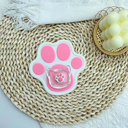 SYA ZOMOPLUS Cute Keycaps,Novelty Cat-Claws Keycap 3D Model OEM Profile Keyboard Keycaps Squishy-Paws Custom Key Caps for Cherry MX Switches Mechanical Gaming Keyboard Catpaw Keycap(WhitePink1pcs) - color: WhitePink-1pcs