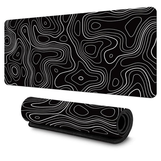 Large Desk Pad, Non-Slip Rubber Base Mouse Mat, Large Mouse Pad for Home Office Workstation, 11.8x27.5 Inch, Black