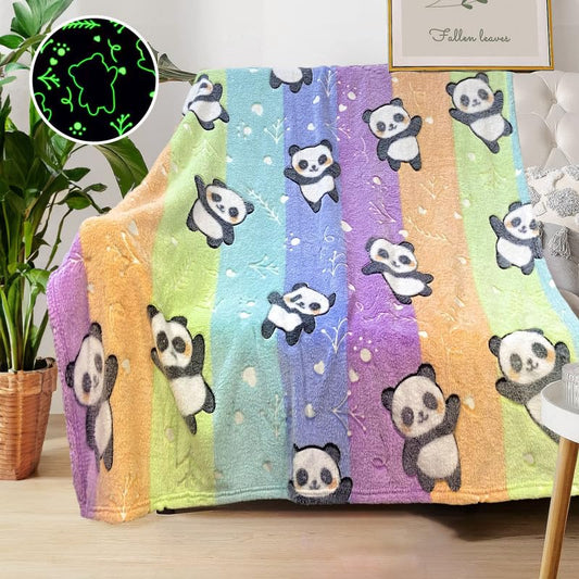Panda Gifts for Kids: Soft Fleece Blankets & Throws, Personalized, 50"x60", Birthday Gifts for Girls & Boys - color: Panda, size: 50"x 60"