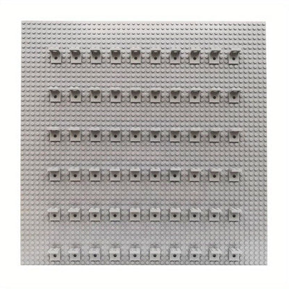 Display Stand for Mini Figure, 100 Piece Classic Black Bracket Plate Bulk, Compatible with Lego Parts and Pieces - color: Black