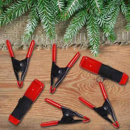 2 Inch Spring Clamps, Heavy Duty Metal Strong Clips Clamps (20pcs, Red) - color: Red, size: 20 Pcs