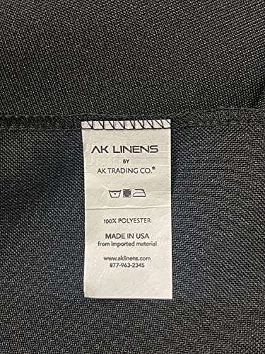 AK TRADING CO. 10 feet x 8 feet IFR Polyester Backdrop Drapes Curtains Panels with Rod Pockets - Wedding Ceremony Party Home Window Decorations - Charcoal - color: Charcoal