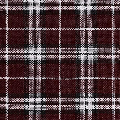 AAAAAcessories D-Shaped Chair Cushions, 2" Thick Dining Chair Pads with Ties and Removable, Machine-Washable Cover, 17" x 16", Set of 2, Red Checkered - color: Red Checkered, size: 2 Count(Pack of 1)
