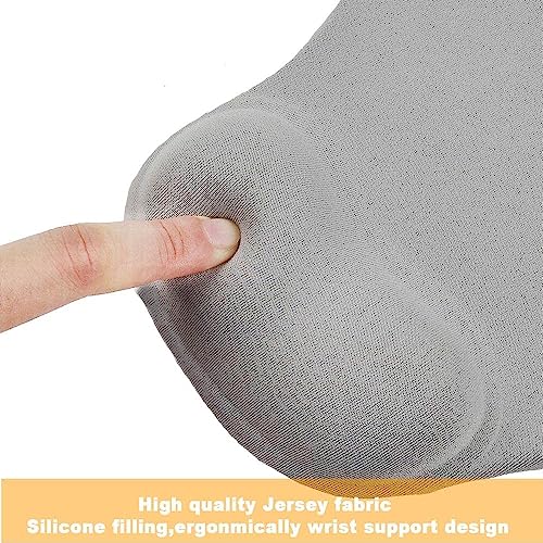 Office Mousepad with Gel Wrist Support - Ergonomic Gaming Desktop Mouse Pad Wrist Rest - Design Gamepad Mat Rubber Base for Laptop Computer (05Green) - color: 05Green