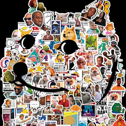 337PCS Funny Meme Stickers Pack, Waterproof Vinyl Decals, No Repeats | Sarcastic stickers for laptops, water bottles, phones, Kindles, journals, scrapbooks, skateboards, luggage, bumpers and more.