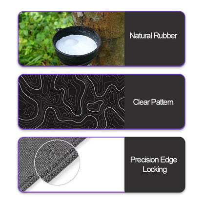 Large Desk Pad, Non-Slip Rubber Base Mouse Mat, Large Mouse Pad for Home Office Workstation, 11.8x27.5 Inch, Black