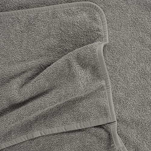 American Soft Linen 2 PACKED Chaise Lounge Covers with Pocket, 86"x32" Oversized Beach Pool Lounge Chair Towels (Gray Chair Towel, 2 PIECE) - color: Gray Chair Towel, size: 2 PIECE